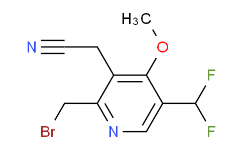 2-(Bromomethyl)-5-(difluoromethyl)-4-methoxypyridine-3-acetonitrile