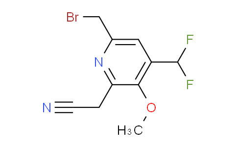 6-(Bromomethyl)-4-(difluoromethyl)-3-methoxypyridine-2-acetonitrile
