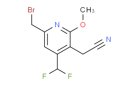 6-(Bromomethyl)-4-(difluoromethyl)-2-methoxypyridine-3-acetonitrile