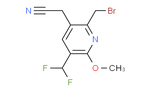 2-(Bromomethyl)-5-(difluoromethyl)-6-methoxypyridine-3-acetonitrile