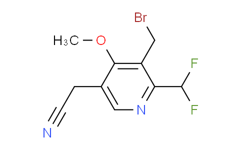 3-(Bromomethyl)-2-(difluoromethyl)-4-methoxypyridine-5-acetonitrile