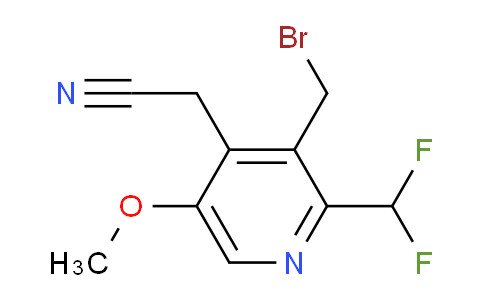3-(Bromomethyl)-2-(difluoromethyl)-5-methoxypyridine-4-acetonitrile