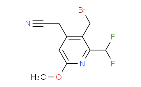 3-(Bromomethyl)-2-(difluoromethyl)-6-methoxypyridine-4-acetonitrile