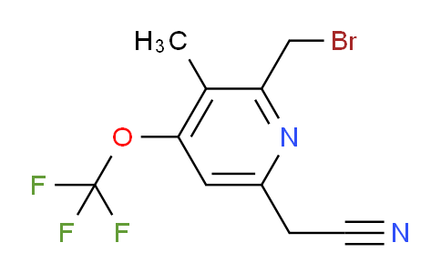 AM97711 | 1361768-82-2 | 2-(Bromomethyl)-3-methyl-4-(trifluoromethoxy)pyridine-6-acetonitrile