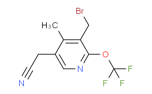 AM97735 | 1361919-23-4 | 3-(Bromomethyl)-4-methyl-2-(trifluoromethoxy)pyridine-5-acetonitrile