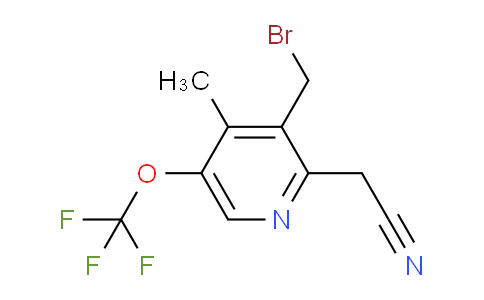 AM97736 | 1361732-92-4 | 3-(Bromomethyl)-4-methyl-5-(trifluoromethoxy)pyridine-2-acetonitrile