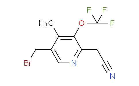 AM97748 | 1361915-32-3 | 5-(Bromomethyl)-4-methyl-3-(trifluoromethoxy)pyridine-2-acetonitrile