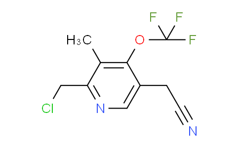 2-(Chloromethyl)-3-methyl-4-(trifluoromethoxy)pyridine-5-acetonitrile