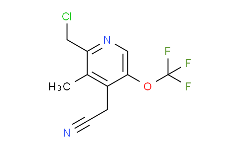 2-(Chloromethyl)-3-methyl-5-(trifluoromethoxy)pyridine-4-acetonitrile