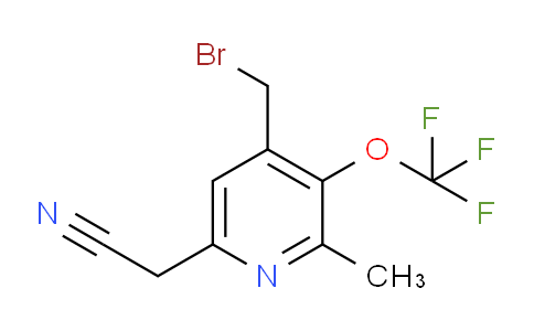 4-(Bromomethyl)-2-methyl-3-(trifluoromethoxy)pyridine-6-acetonitrile