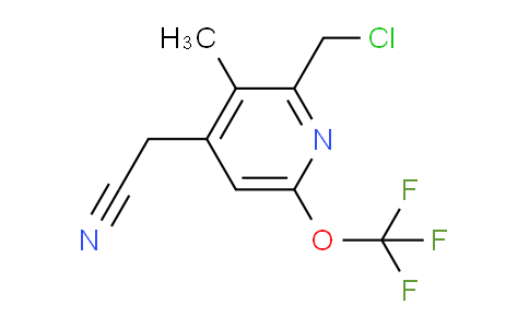 2-(Chloromethyl)-3-methyl-6-(trifluoromethoxy)pyridine-4-acetonitrile