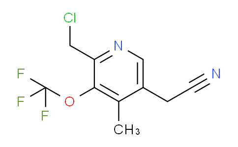 2-(Chloromethyl)-4-methyl-3-(trifluoromethoxy)pyridine-5-acetonitrile