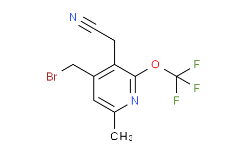 4-(Bromomethyl)-6-methyl-2-(trifluoromethoxy)pyridine-3-acetonitrile
