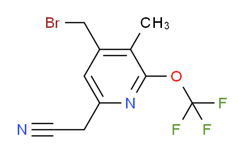4-(Bromomethyl)-3-methyl-2-(trifluoromethoxy)pyridine-6-acetonitrile