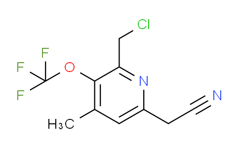 2-(Chloromethyl)-4-methyl-3-(trifluoromethoxy)pyridine-6-acetonitrile