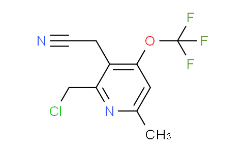 2-(Chloromethyl)-6-methyl-4-(trifluoromethoxy)pyridine-3-acetonitrile