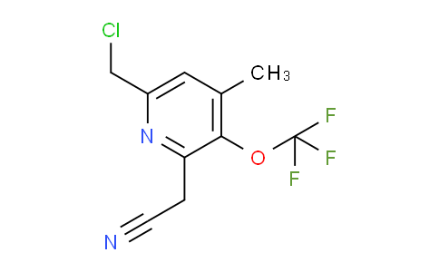 6-(Chloromethyl)-4-methyl-3-(trifluoromethoxy)pyridine-2-acetonitrile