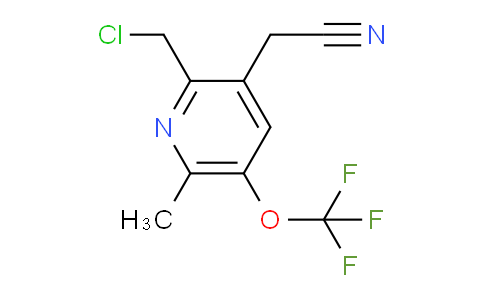 2-(Chloromethyl)-6-methyl-5-(trifluoromethoxy)pyridine-3-acetonitrile