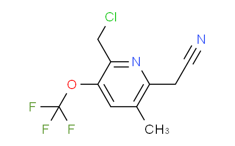 2-(Chloromethyl)-5-methyl-3-(trifluoromethoxy)pyridine-6-acetonitrile