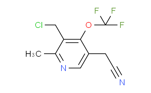 3-(Chloromethyl)-2-methyl-4-(trifluoromethoxy)pyridine-5-acetonitrile