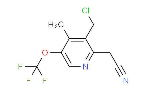 3-(Chloromethyl)-4-methyl-5-(trifluoromethoxy)pyridine-2-acetonitrile