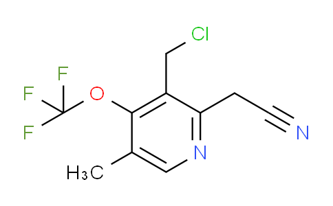 3-(Chloromethyl)-5-methyl-4-(trifluoromethoxy)pyridine-2-acetonitrile