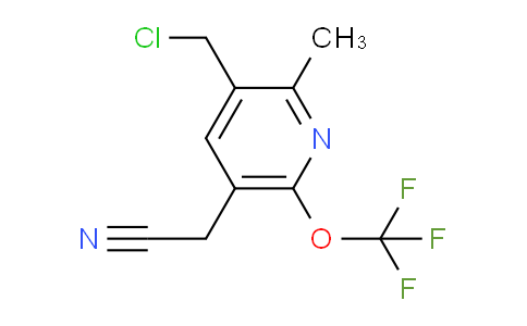 3-(Chloromethyl)-2-methyl-6-(trifluoromethoxy)pyridine-5-acetonitrile