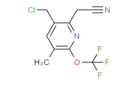 3-(Chloromethyl)-5-methyl-6-(trifluoromethoxy)pyridine-2-acetonitrile