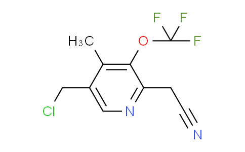 5-(Chloromethyl)-4-methyl-3-(trifluoromethoxy)pyridine-2-acetonitrile