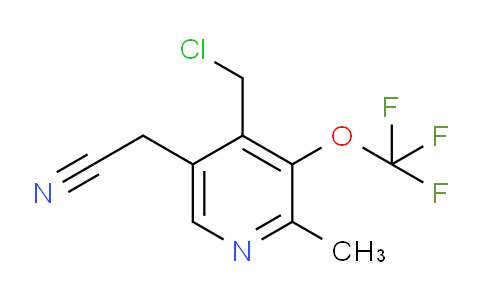 4-(Chloromethyl)-2-methyl-3-(trifluoromethoxy)pyridine-5-acetonitrile