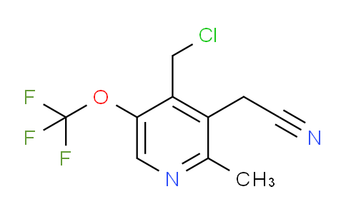 4-(Chloromethyl)-2-methyl-5-(trifluoromethoxy)pyridine-3-acetonitrile