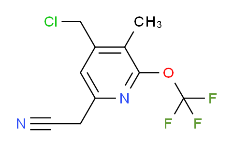 AM97808 | 1361784-75-9 | 4-(Chloromethyl)-3-methyl-2-(trifluoromethoxy)pyridine-6-acetonitrile