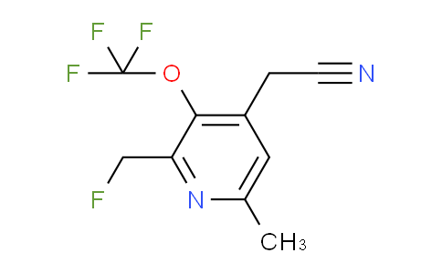 2-(Fluoromethyl)-6-methyl-3-(trifluoromethoxy)pyridine-4-acetonitrile