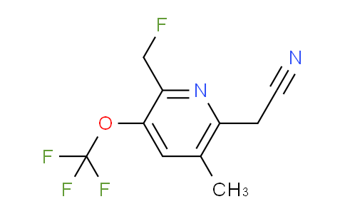 2-(Fluoromethyl)-5-methyl-3-(trifluoromethoxy)pyridine-6-acetonitrile