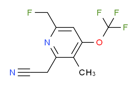 6-(Fluoromethyl)-3-methyl-4-(trifluoromethoxy)pyridine-2-acetonitrile