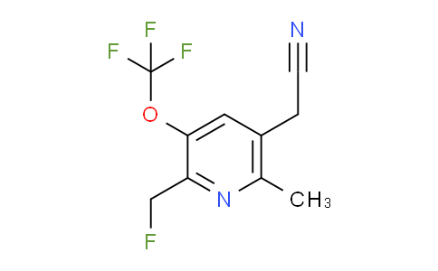 2-(Fluoromethyl)-6-methyl-3-(trifluoromethoxy)pyridine-5-acetonitrile