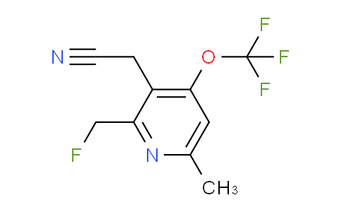 2-(Fluoromethyl)-6-methyl-4-(trifluoromethoxy)pyridine-3-acetonitrile