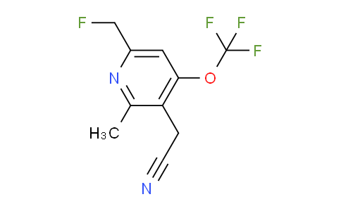 6-(Fluoromethyl)-2-methyl-4-(trifluoromethoxy)pyridine-3-acetonitrile