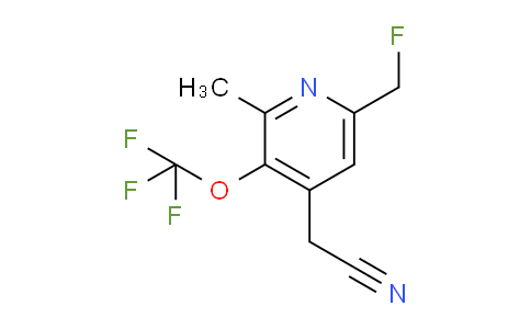 6-(Fluoromethyl)-2-methyl-3-(trifluoromethoxy)pyridine-4-acetonitrile