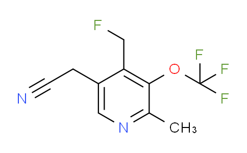 4-(Fluoromethyl)-2-methyl-3-(trifluoromethoxy)pyridine-5-acetonitrile