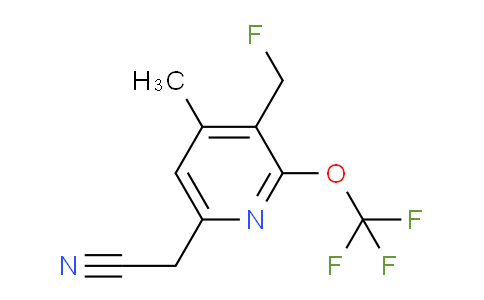 3-(Fluoromethyl)-4-methyl-2-(trifluoromethoxy)pyridine-6-acetonitrile