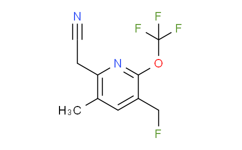3-(Fluoromethyl)-5-methyl-2-(trifluoromethoxy)pyridine-6-acetonitrile