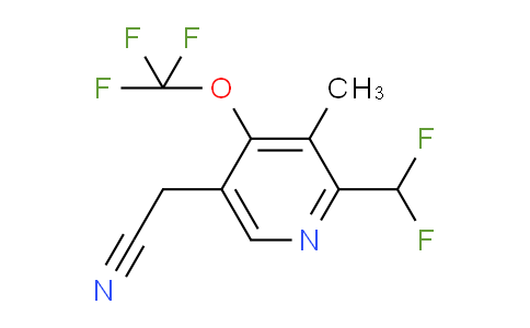 AM97857 | 1361813-96-8 | 2-(Difluoromethyl)-3-methyl-4-(trifluoromethoxy)pyridine-5-acetonitrile