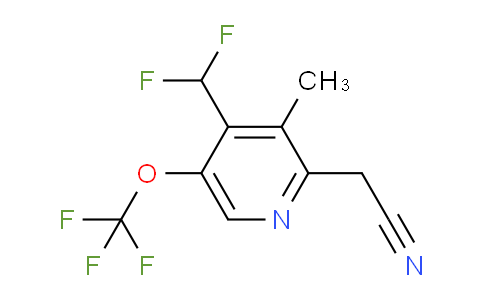 4-(Difluoromethyl)-3-methyl-5-(trifluoromethoxy)pyridine-2-acetonitrile
