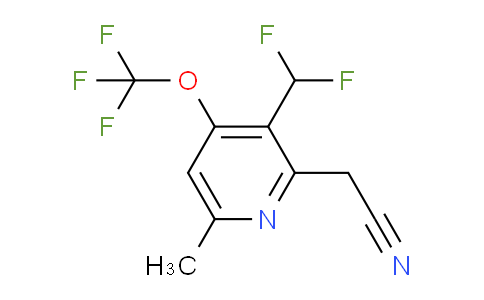 3-(Difluoromethyl)-6-methyl-4-(trifluoromethoxy)pyridine-2-acetonitrile
