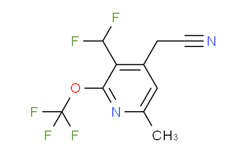3-(Difluoromethyl)-6-methyl-2-(trifluoromethoxy)pyridine-4-acetonitrile