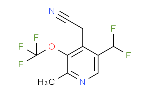 5-(Difluoromethyl)-2-methyl-3-(trifluoromethoxy)pyridine-4-acetonitrile
