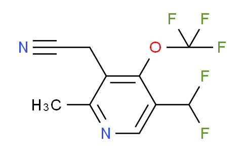 5-(Difluoromethyl)-2-methyl-4-(trifluoromethoxy)pyridine-3-acetonitrile