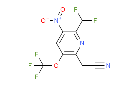 AM97909 | 1361737-10-1 | 2-(Difluoromethyl)-3-nitro-5-(trifluoromethoxy)pyridine-6-acetonitrile