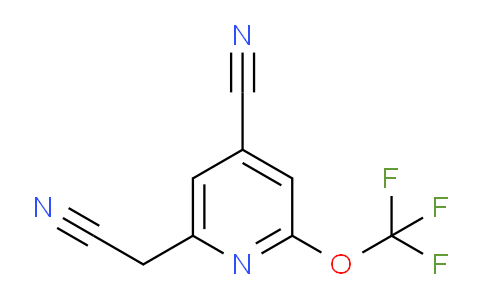 4-Cyano-2-(trifluoromethoxy)pyridine-6-acetonitrile